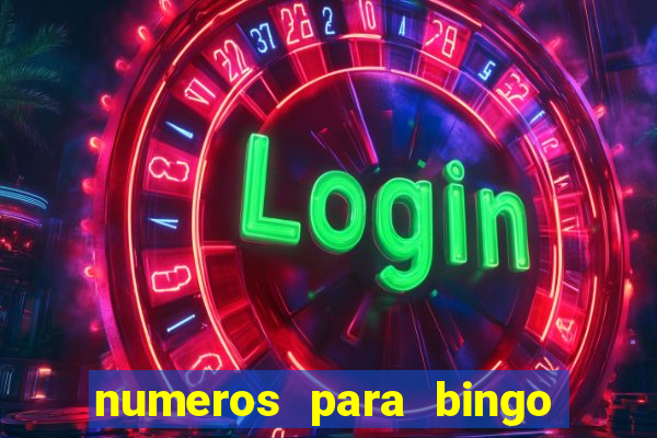 numeros para bingo de 1 a 90